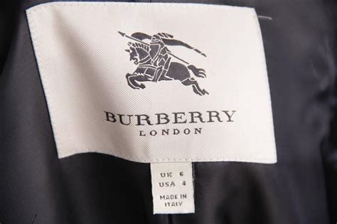 burberry etichetta originale